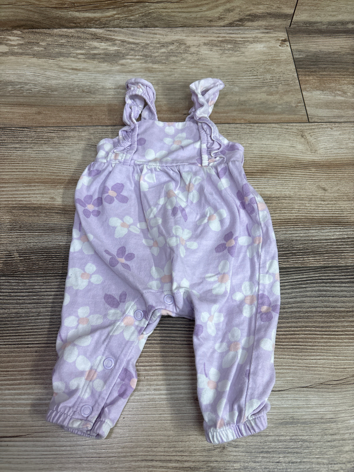 Just One You Floral Sleeveless Jumpsuit Purple sz Newborn