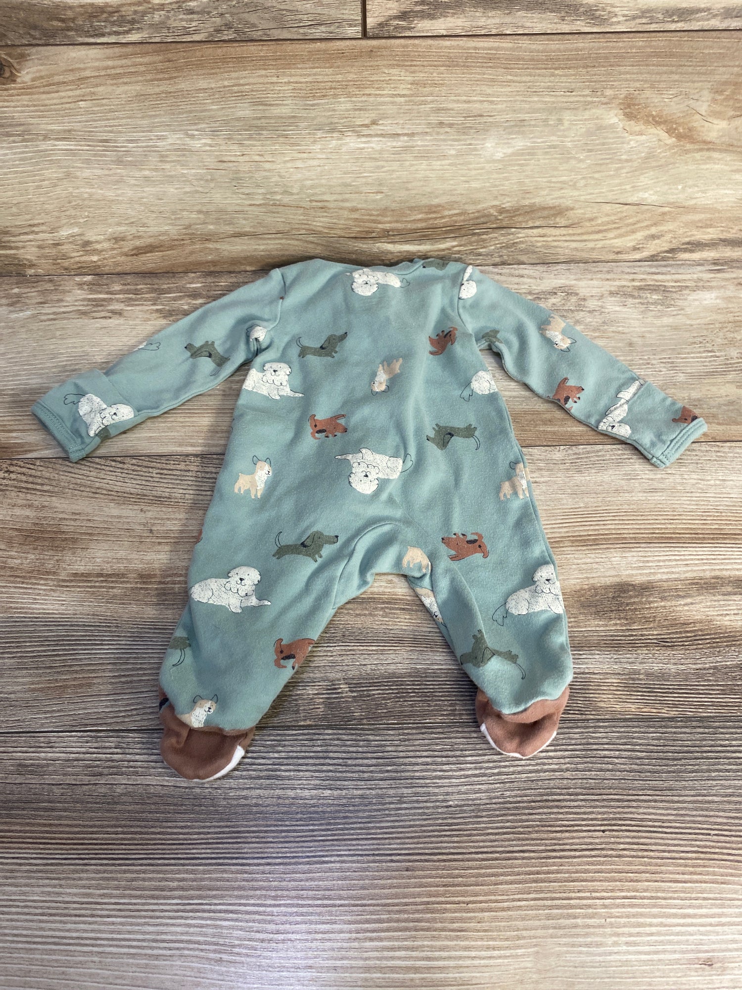Carter's Dog Sleeper Green sz Newborn