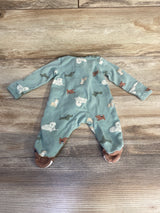 Carter's Dog Sleeper Green sz Newborn