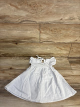 Flutter Sleeve Textured Dress White sz 18m