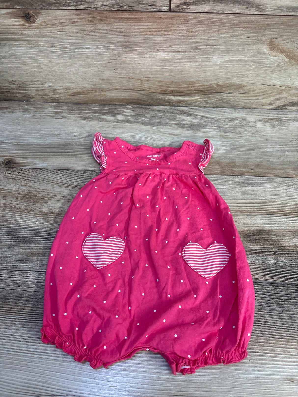 Carter's Shortie Romper Pink sz 6m