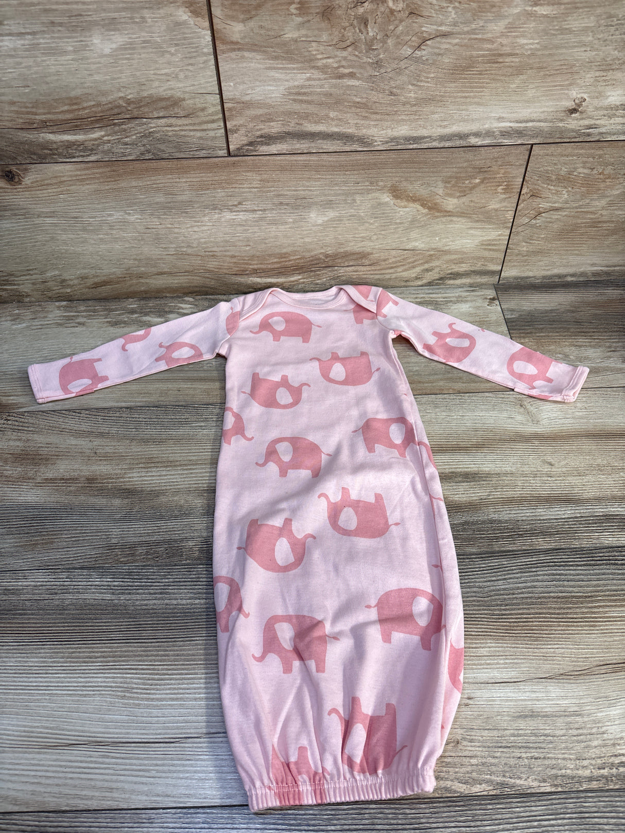 Simple Joys Elephant Sleep Gown Pink sz 0-3m