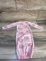 Simple Joys Elephant Sleep Gown Pink sz 0-3m