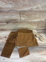 Baby Gap 2pc Colorblock Corduroy Outfit Khaki sz 18-24m