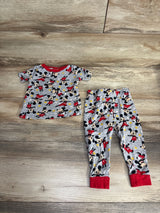 Disney Junior 2pc Mickey Mouse Pajama Set Grey sz 18m