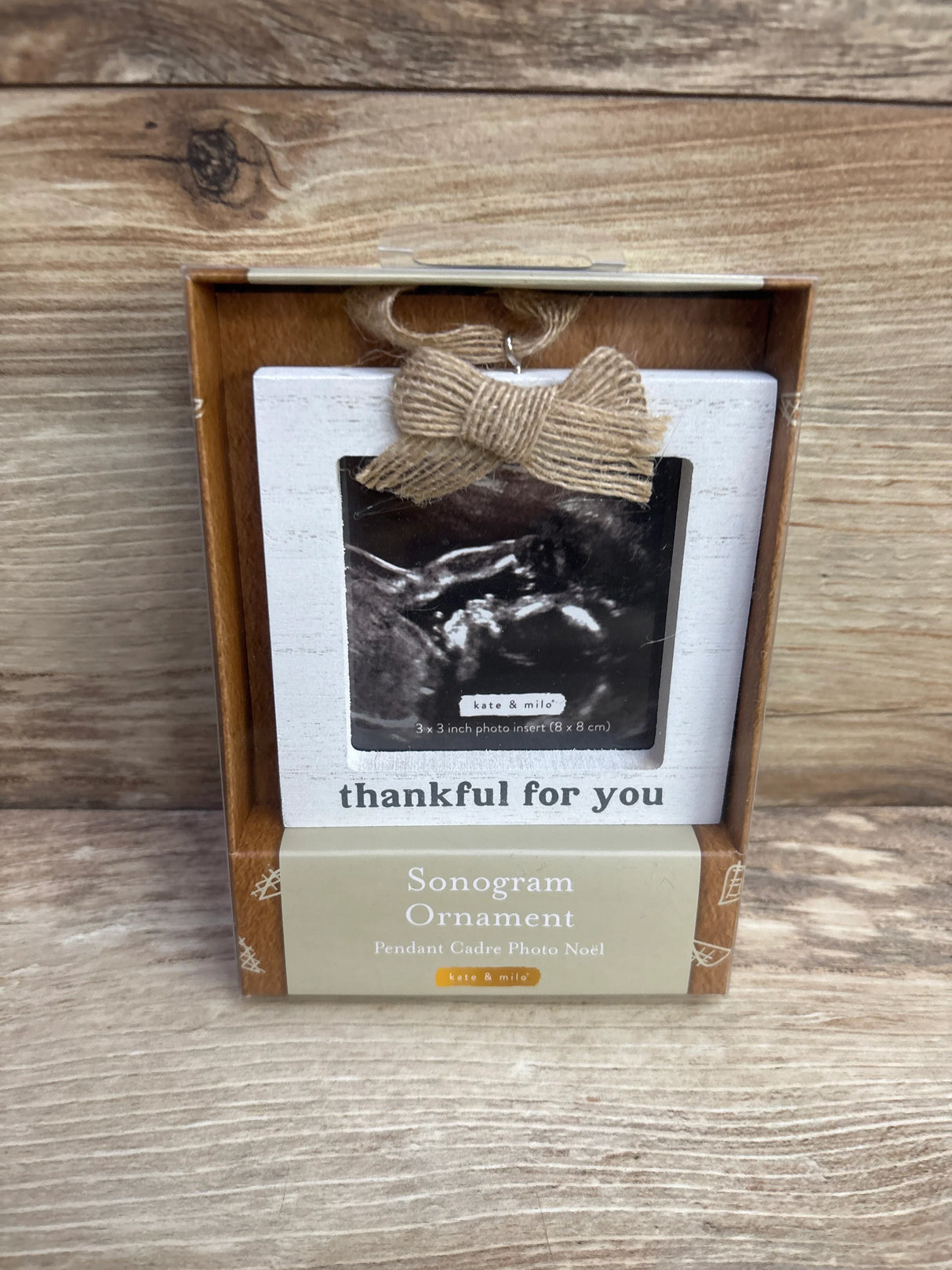 NEW Kate & Milo Sonogram Ornament