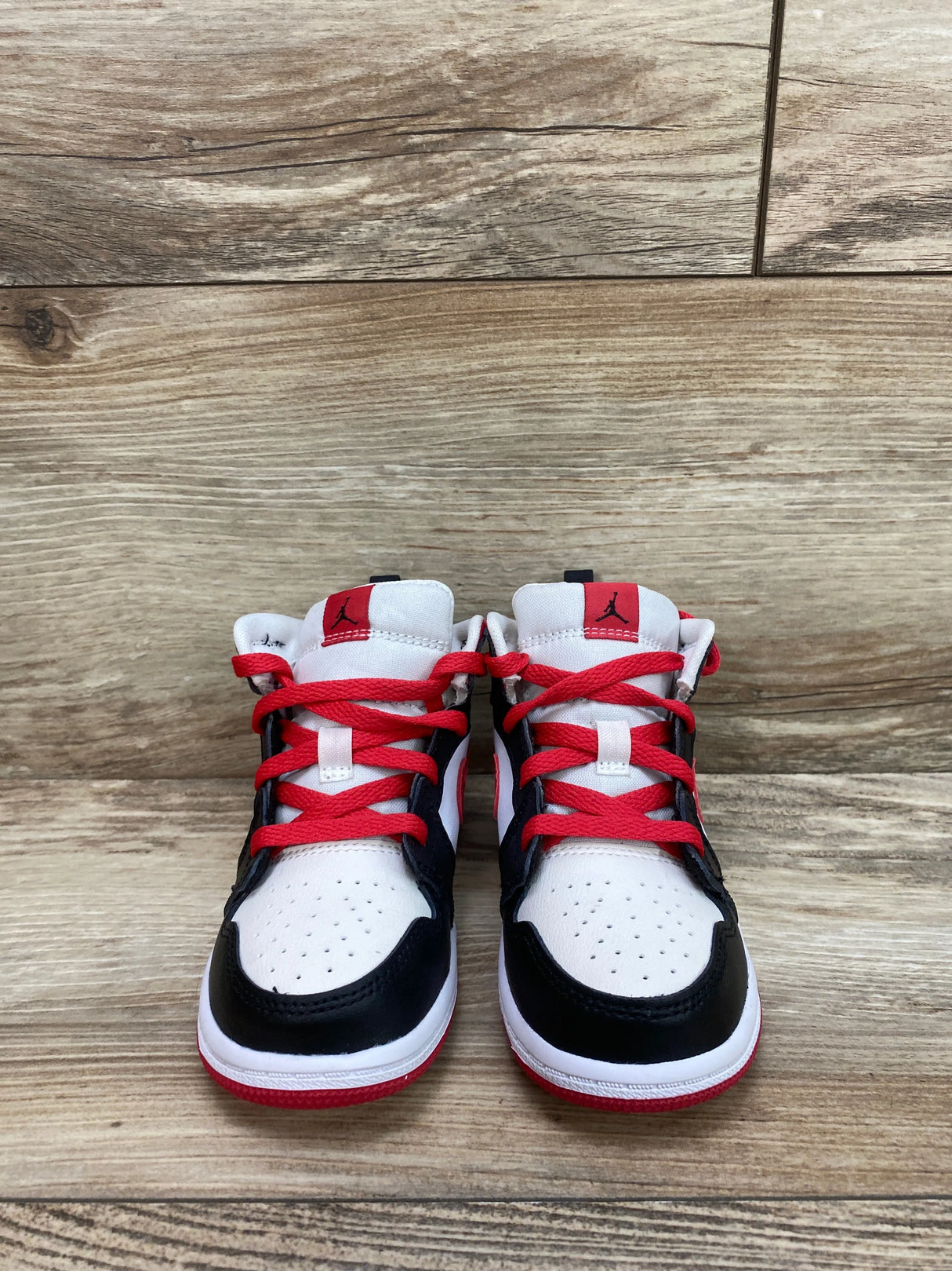 Air Jordan 1 Mid TD 'White Very Berry' Sneakers sz 8c