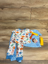 NEW Ms Rachel 4pc Snug Fit Pajama Set Blue sz 3T
