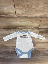 NEW Chick Pea I Follow Daddy Everywhere Bodysuit White sz 0-3m