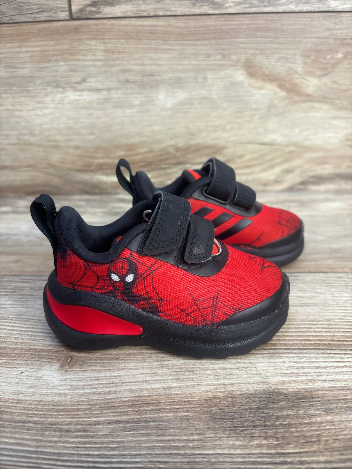 Adidas x Marvel FortaRun Spider-Man Sneakers Red sz 4c