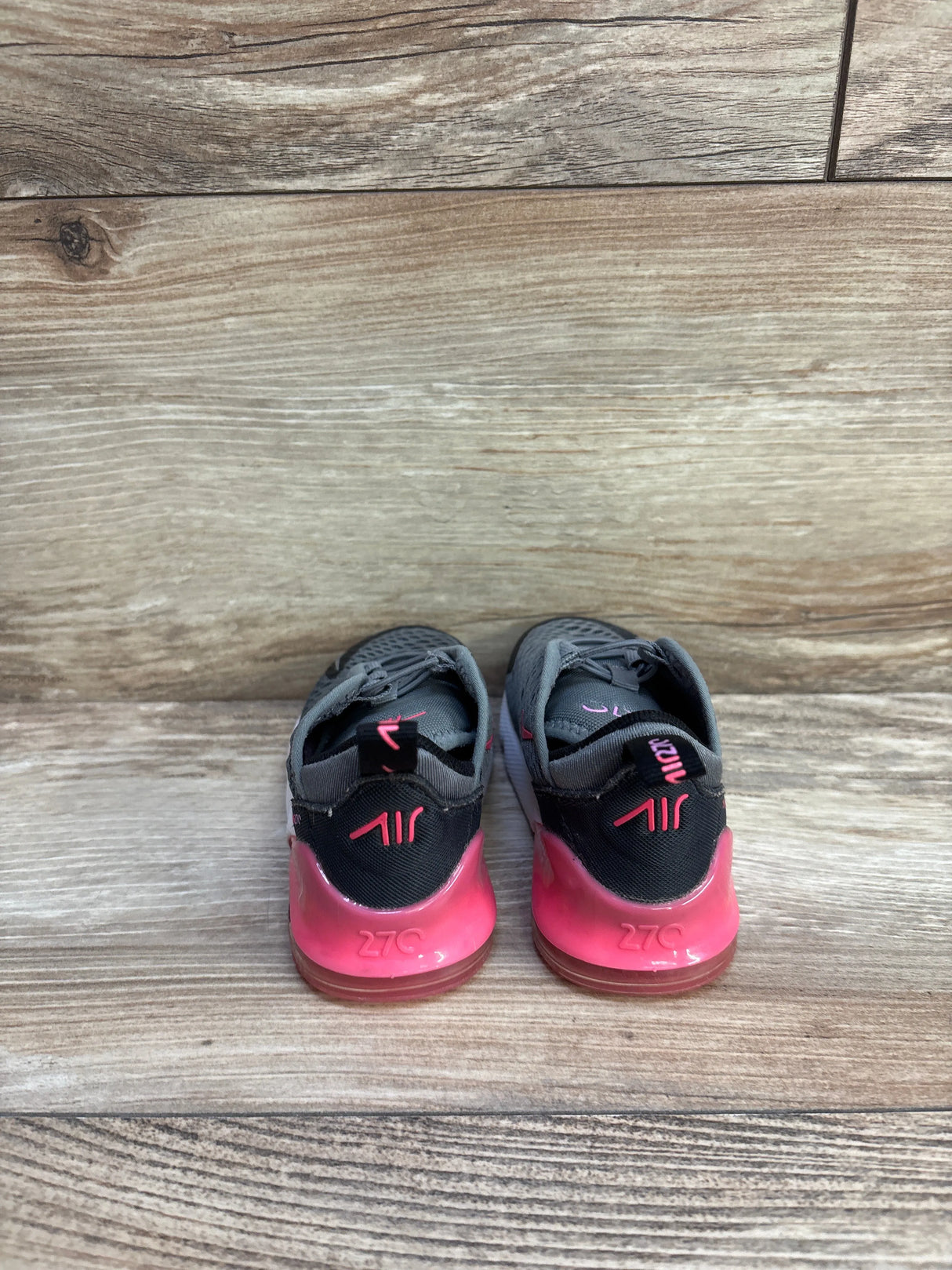 Nike Air Max 270 TD 'Grey Hyper Pink' Sneakers sz 6c