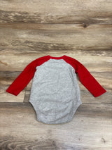Baby Gap Long Sleeve Raglan Bodysuit Red sz 12-18m