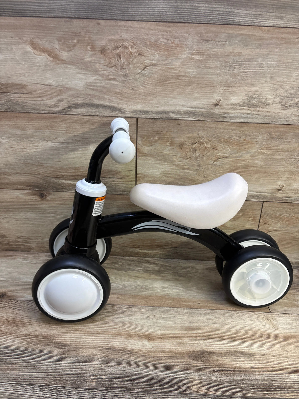 Gamefeiny Baby Balance Bike with Light-Up Wheels, Black