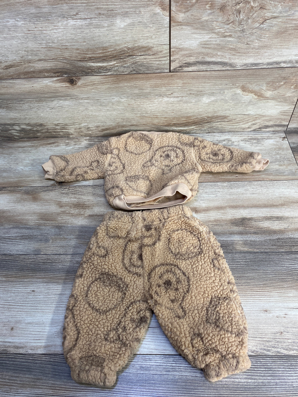 Disney Baby 2pc Sherpa Winnie The Pooh Sweatshirt Set Brown sz 0-3m