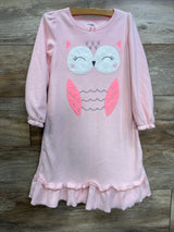 Simple Joys Owl Fleece Nightgown Pink sz 4-5T