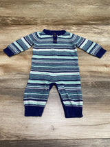 Cat & Jack Henley Sweater Coverall Navy/Mint sz Newborn