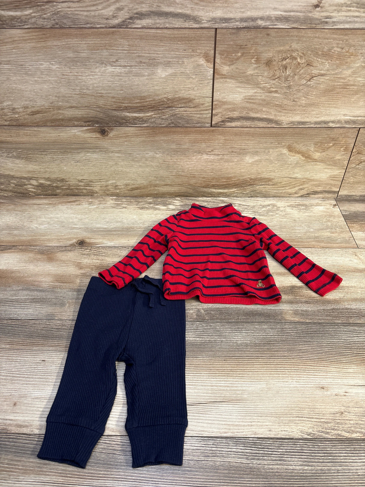 Baby Gap 2pc Ribbed Turtleneck & Leggings Set Red sz 3-6m