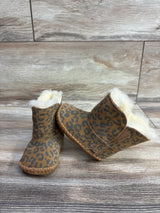 UGG Australia Cassie Leopard Print Boots Brown sz 0/1c