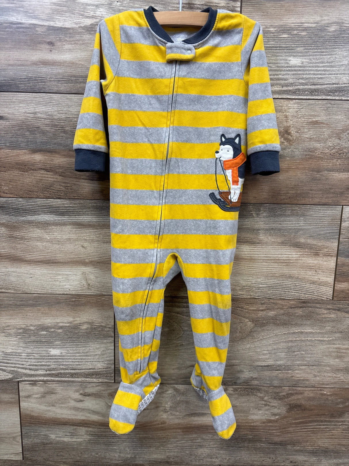 Carter's Striped Blanket Sleeper Yellow sz 18m - Me n Mommy To Be