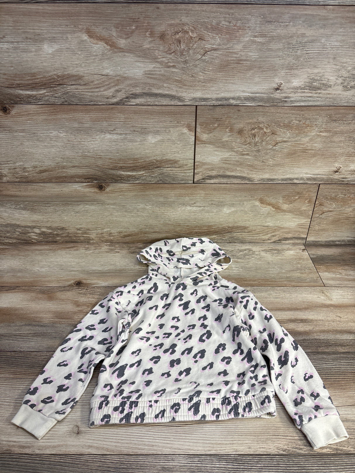 Grayson Mini Leopard Print Pull Over Sweater White sz 4T