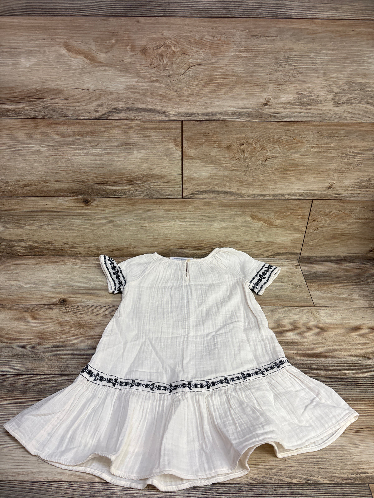 NEW Old Navy Embroidered Gauze Dress Ivory sz 4T