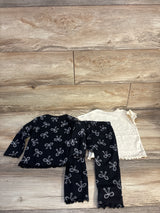 NEW Cat & Jack 3pc Mam's Mini Set Black sz 18m