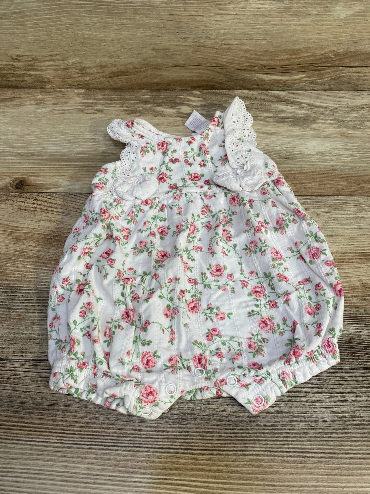 Laura Ashley Floral Romper White sz 0-3m