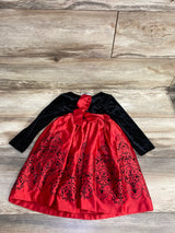 Rare Editions Velvet Bow Special Occasion Dress Black sz 3T