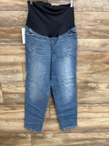 NEW Isabel Maternity High Rise Straight Leg Jeans Blue sz 6/Small