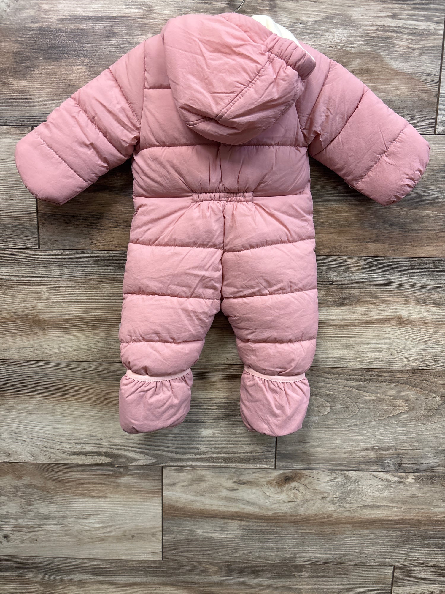 Fleece Lined Baby Snowsuit Pink sz 3-6m