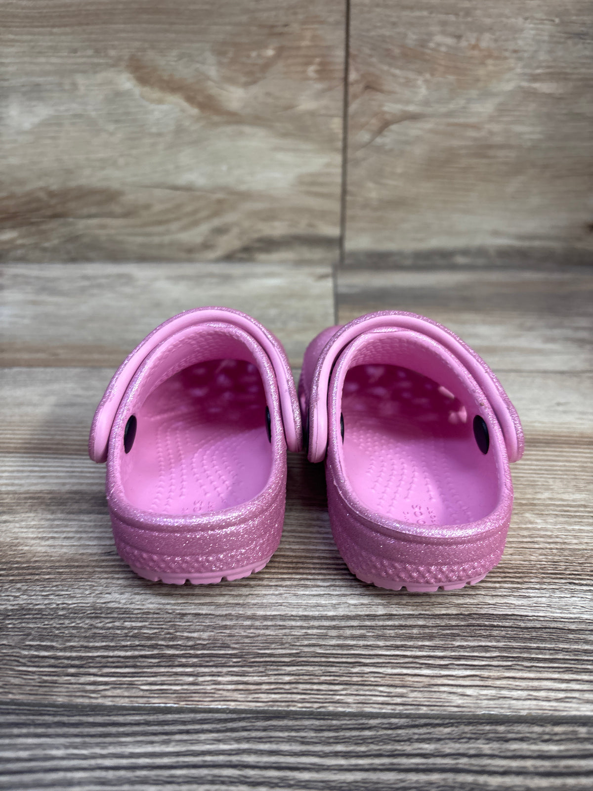 Crocs Glitter Clogs Pink sz 4c