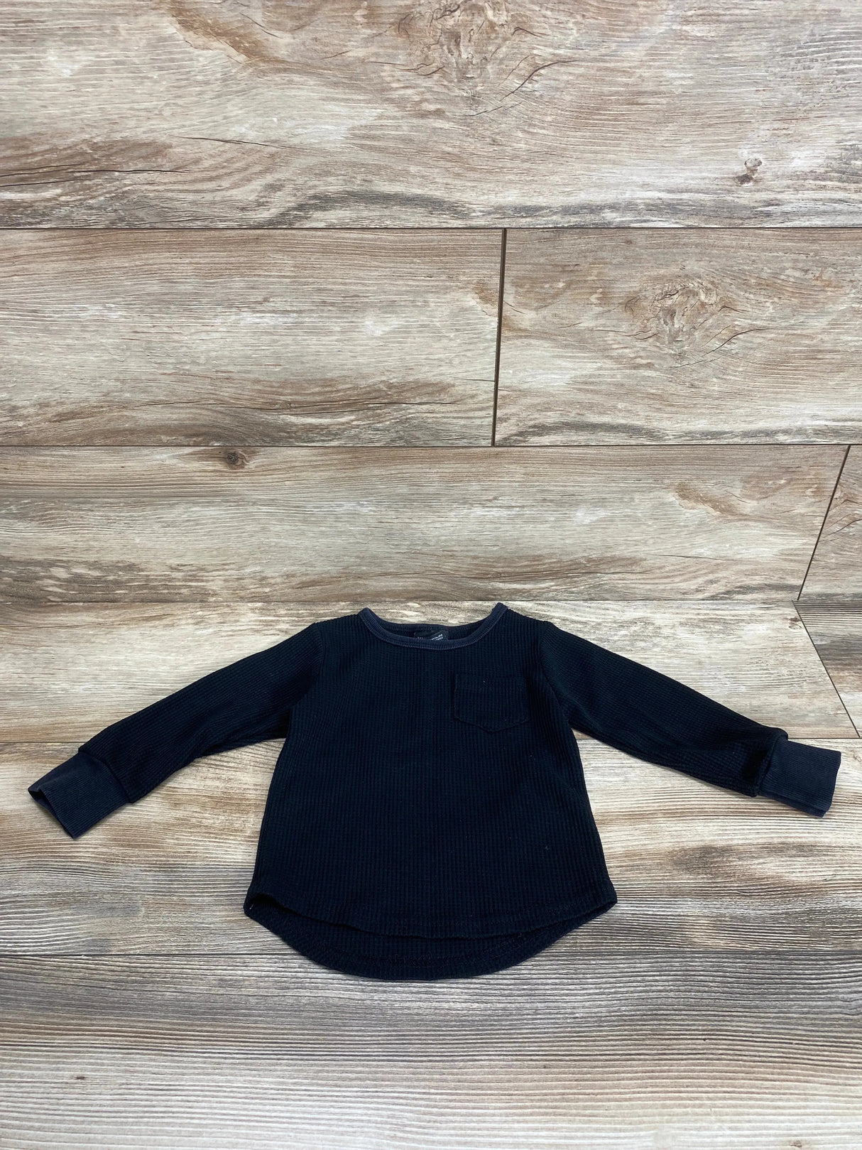 Little Bipsy Thermal Pocket Shirt Black sz 18-24m