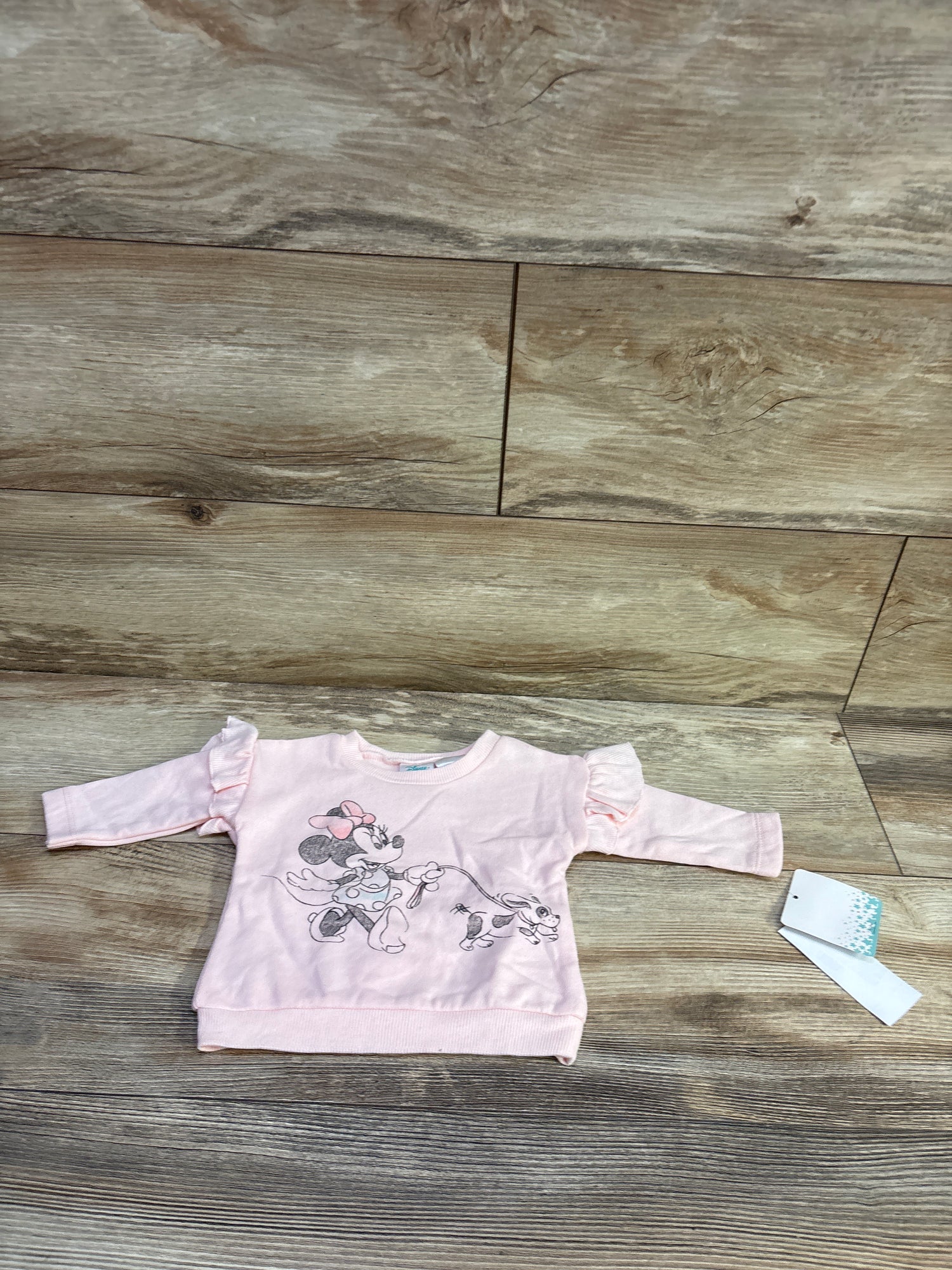 NEW Disney Baby Minnie Mouse Sweatshirt Pink sz 0-3m