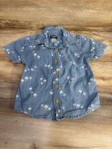 Oshkosh Chambray Button-Up Shirt Blue sz 4T