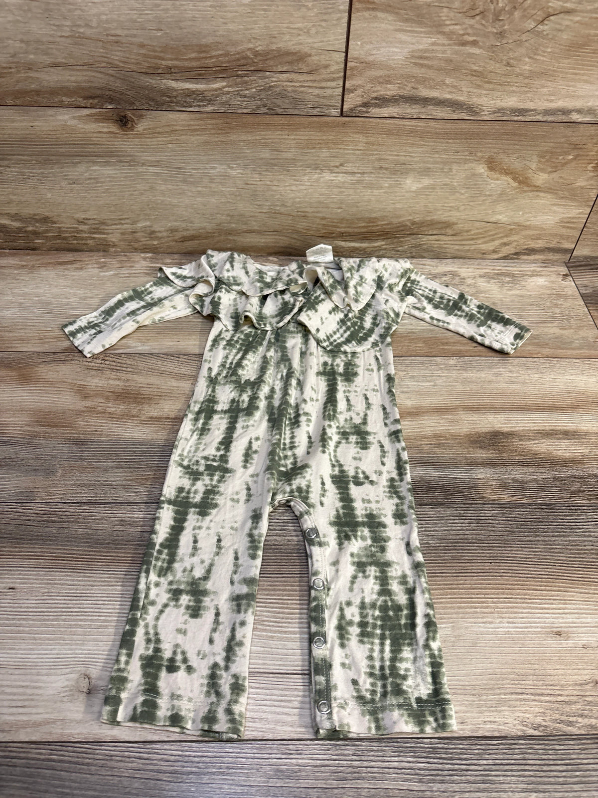 The Woods by Kate Quinn Beechwood Modal Ruffle Coverall Ivory sz 6-12m