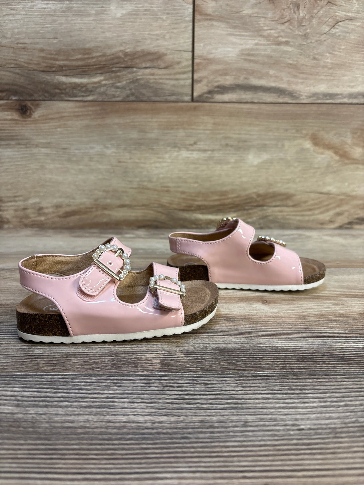 Cat & Jack Ankle Strap Sandals Pink sz 6c