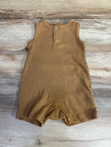 Old Navy Ribbed Henley Romper Brown sz 18-24m - Me n Mommy To Be