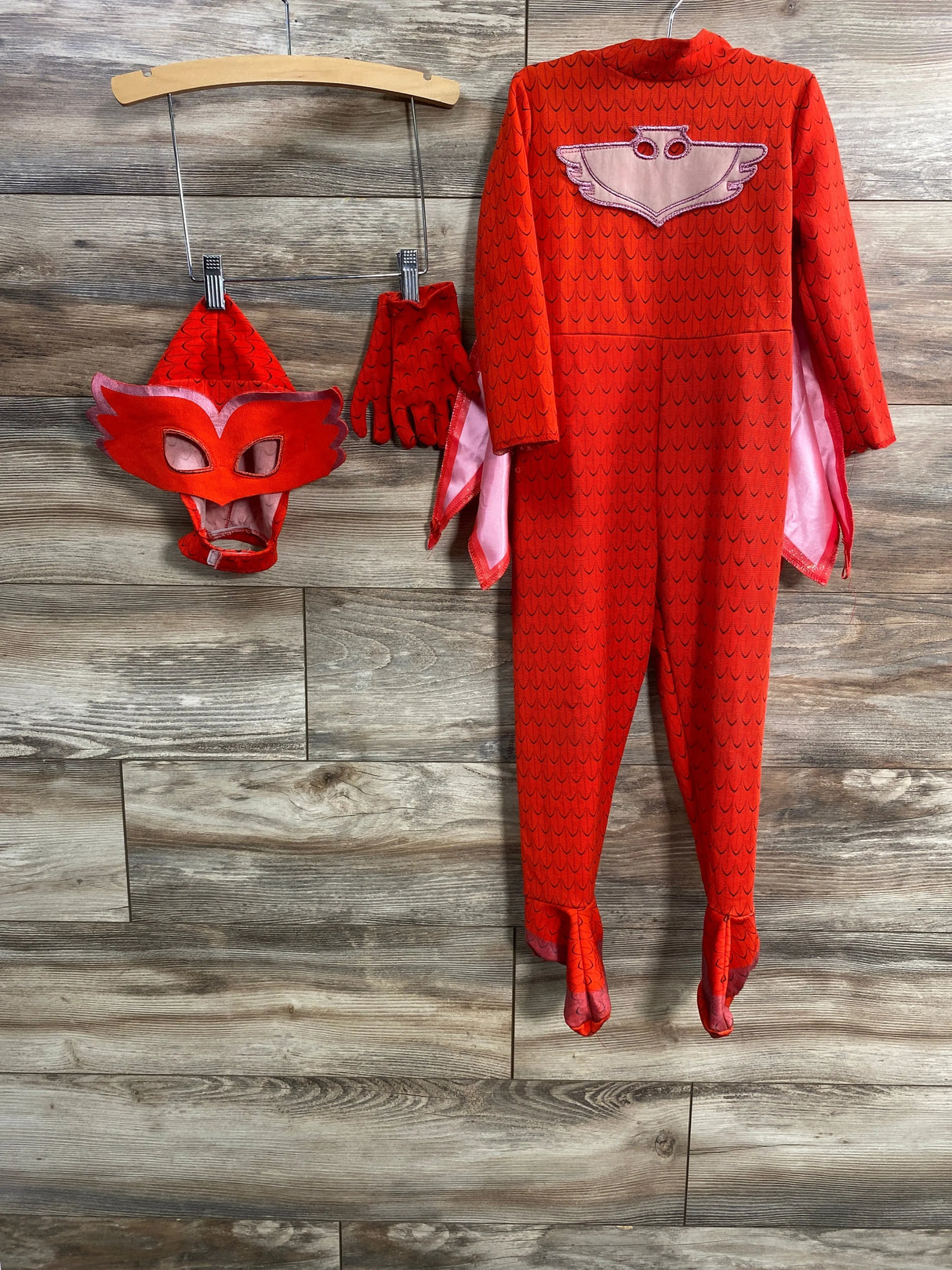 Spirit Halloween PJ Masks Owlette Costume Set Red sz 2-4T - Me n Mommy To Be