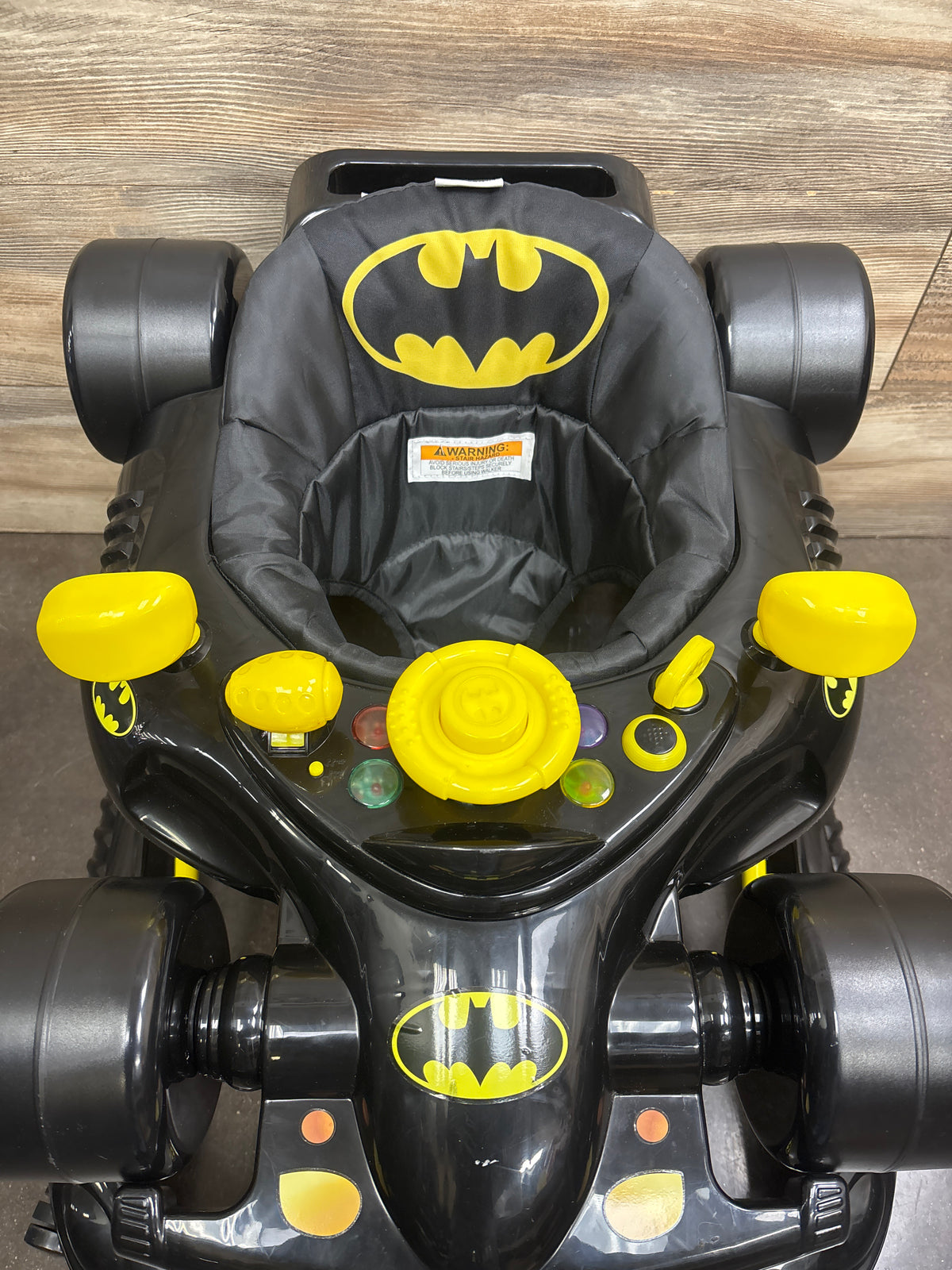 KidsEmbrace DC Comics Batmobile Baby Walker Black/Yellow