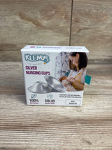 NEW Klemys Silver Nursing Cups 2pk