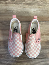 NEW Vans Slip-On V 'Checkerboard Powder Pink' Sneakers sz 8c