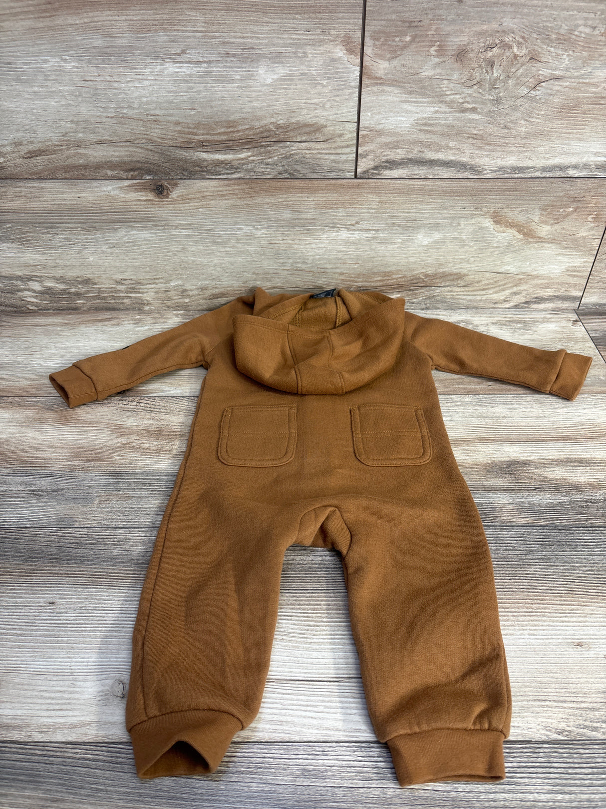 Carhartt Fleece Long Sleeve Zip-Front Coverall Brown sz 9m