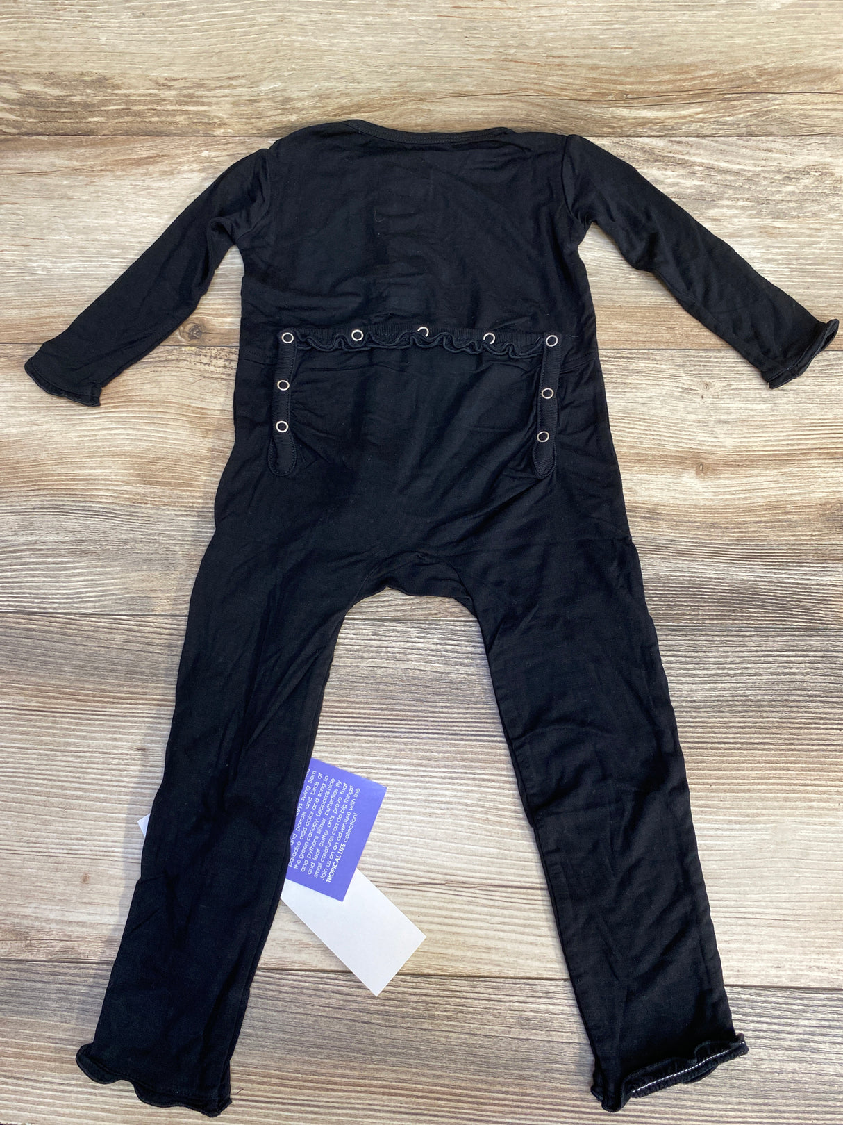 NEW KicKee Pants Muffin Ruffle Coverall Midnight sz 18-24m