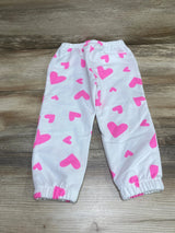 Cat & Jack Heart Print Joggers White sz 2T