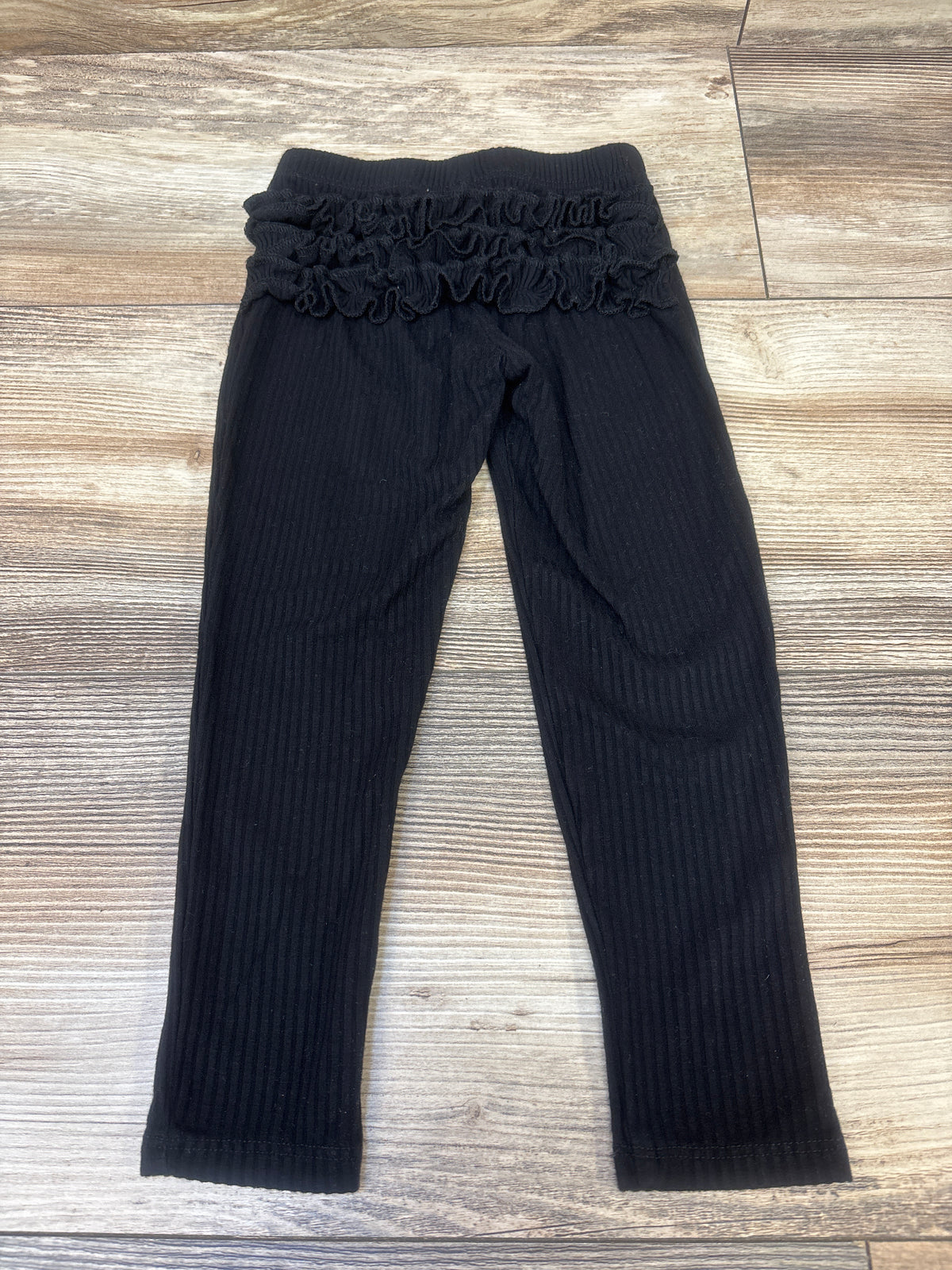 Posh P. Bamboo Ruffle Leggings Black sz 2T