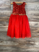 Sequin Tulle Dress Red sz 2T