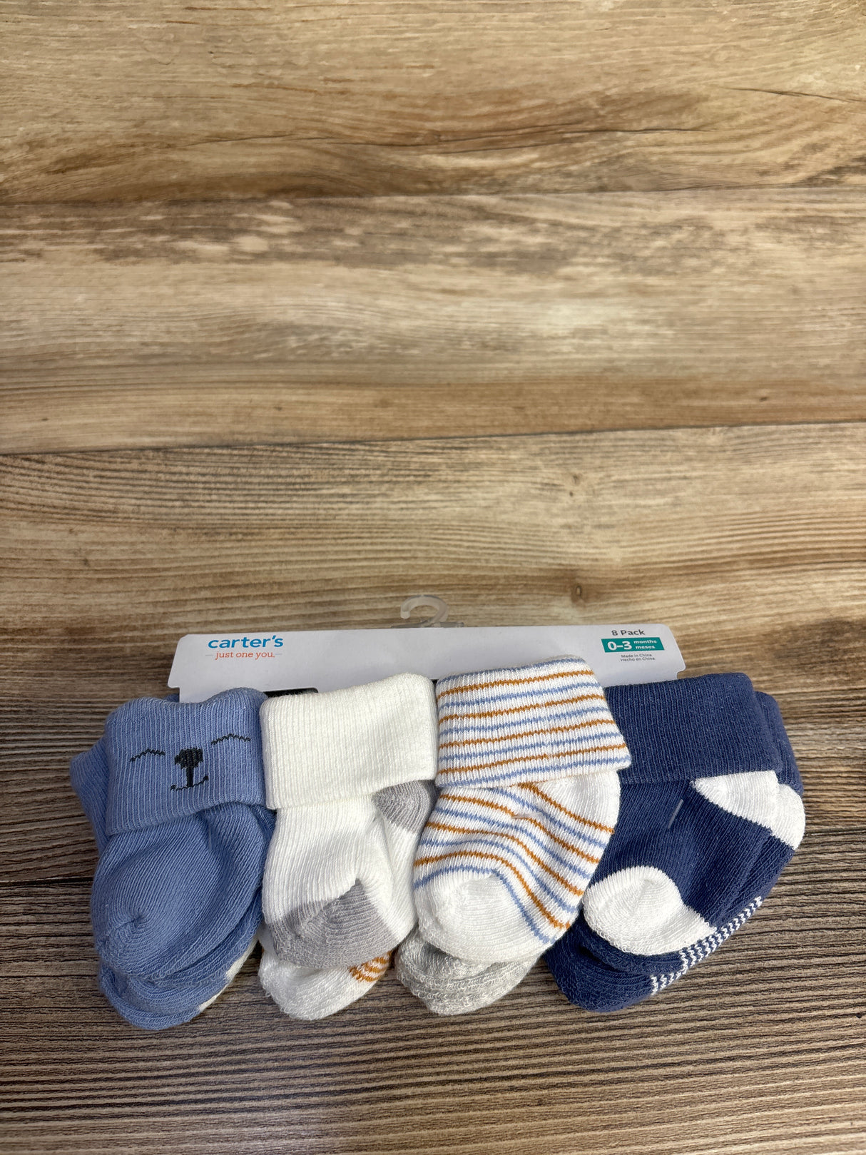 NEW Just One You Socks 8pk sz 0-3m