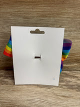 NEW Large Rainbow Striped Hair Bow