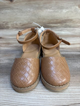 NEW Old Navy Chunky Embossed Ballet Flats Brown sz 11c