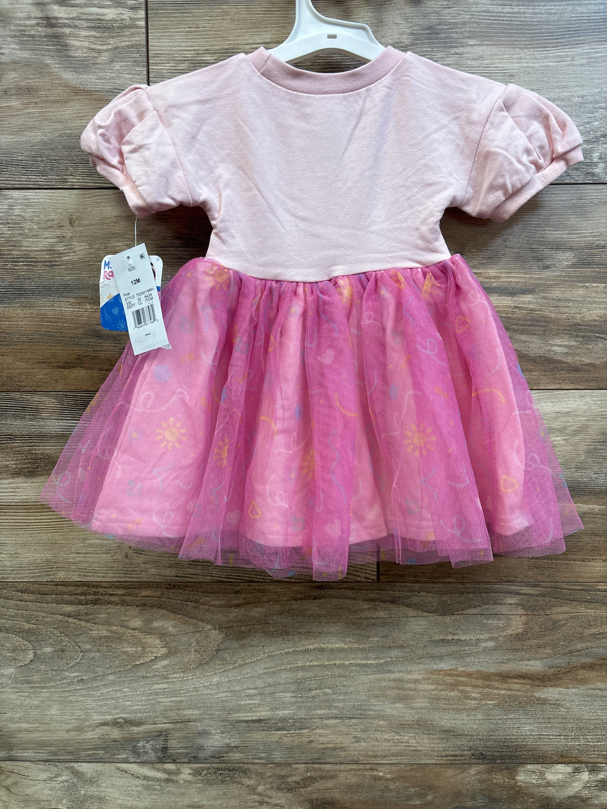 NEW Ms Rachel Jump Puff Sleeve Tulle Dress Pink sz 12m